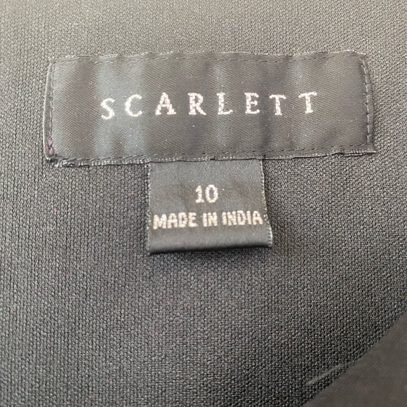 Scarlett Asymmetrical Black Dress - Picture 6 of 9